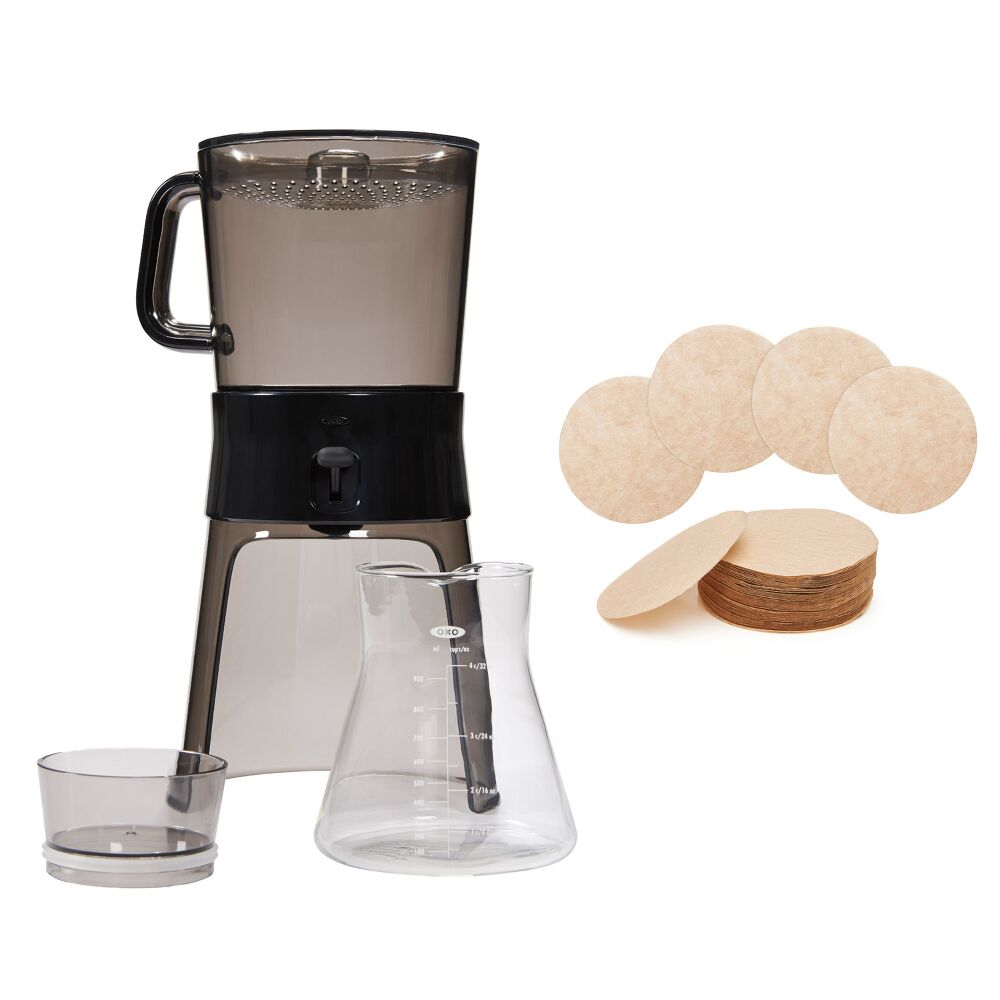 Cold Brew Coffee Maker & Cold Brew Coffee Maker Paper Filters Bundle G0