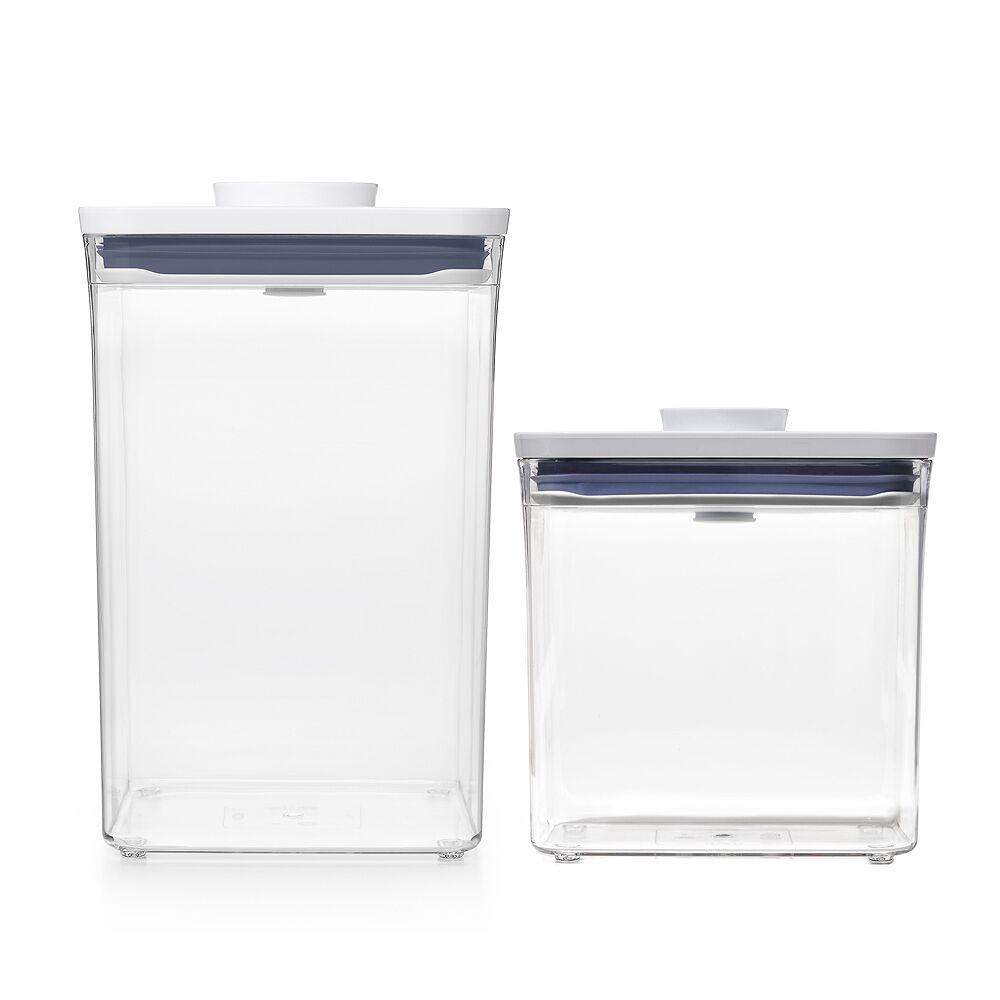 POP Container - Big Square Medium (4.4 Qt.) & POP Container - Rectangle Short (1.7 Qt.) Bundle G0