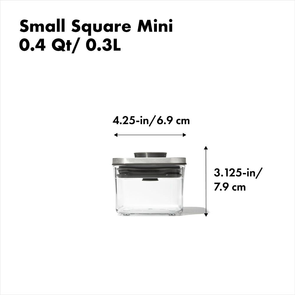 POP Container - Small Square Mini (0.4 Qt.) H7