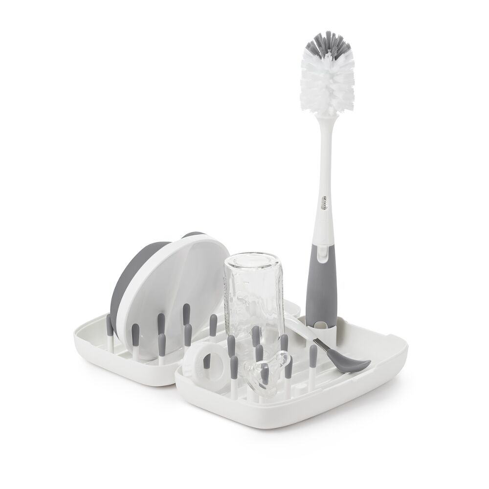 On-the-Go Drying Rack with Bottle Brush D7