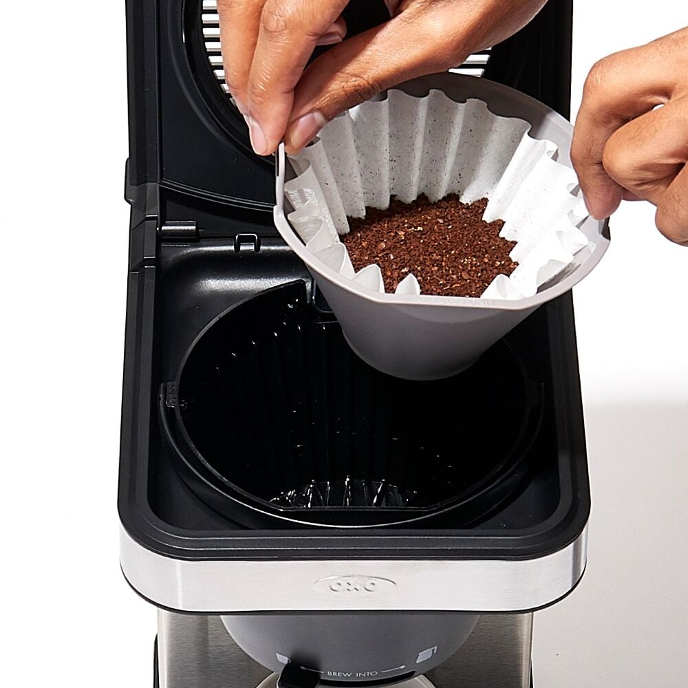 8-Cup Coffee Maker with Podless Single-Serve Function and Glass Carafe N5