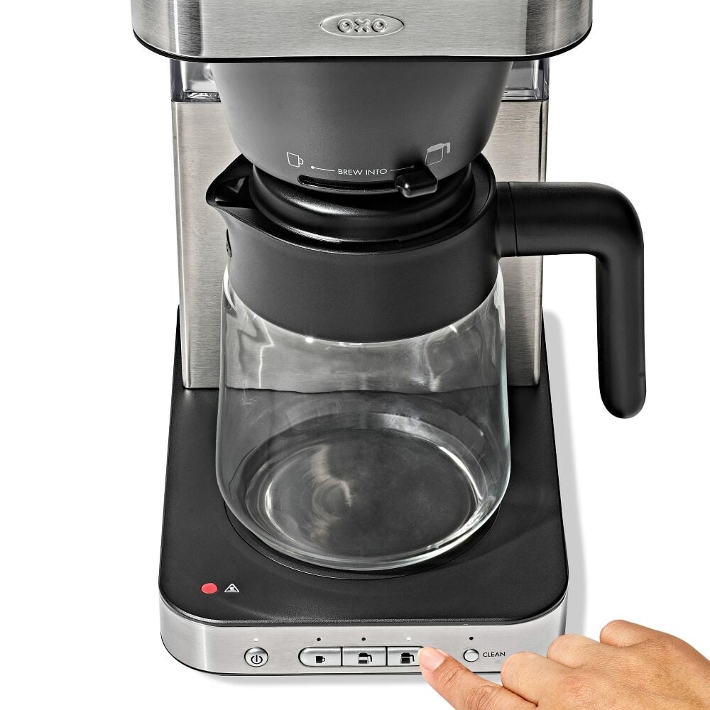 8-Cup Coffee Maker with Podless Single-Serve Function and Glass Carafe N5