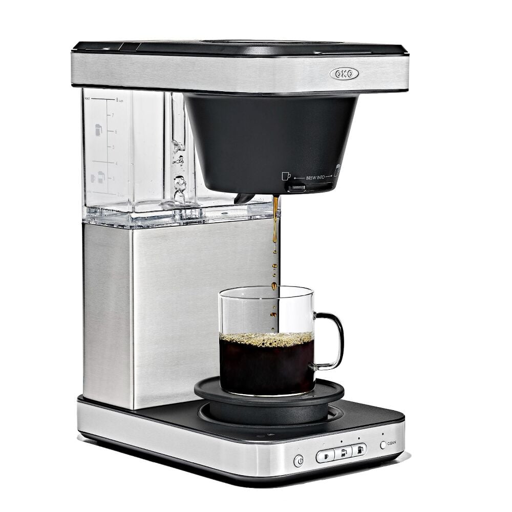 8-Cup Coffee Maker with Podless Single-Serve Function and Glass Carafe N5