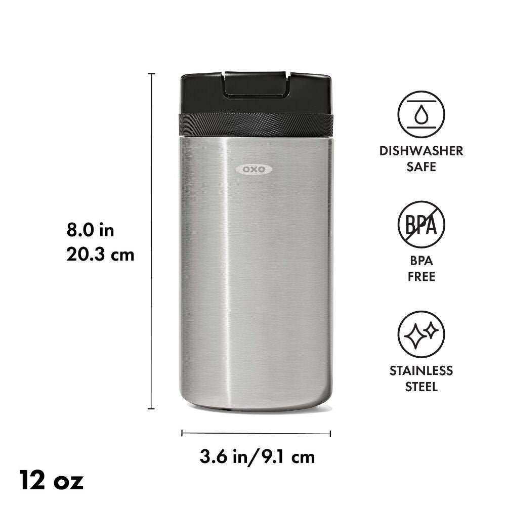 12oz Stainless Steel Coffee Storage Container X0