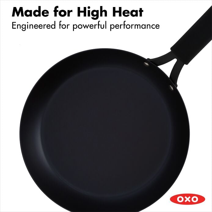 Carbon Steel Obsidian Series 10-Inch Frypan with Silicone Sleeve W1