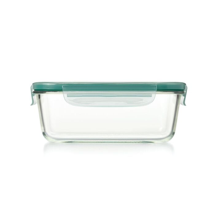 Smart Seal 8 Cup Glass Rectangle Container - Teal U3