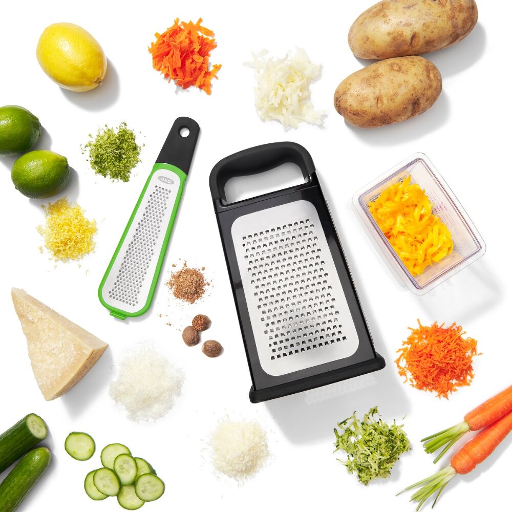 Etched Box Grater With Removable Zester Z6