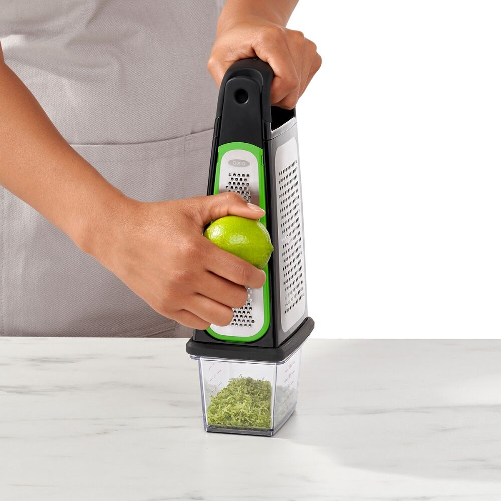 Etched Box Grater With Removable Zester Z6