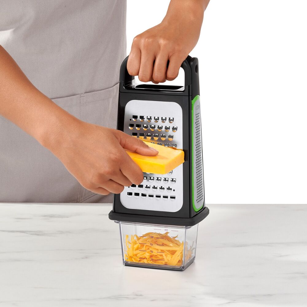Etched Box Grater With Removable Zester Z6
