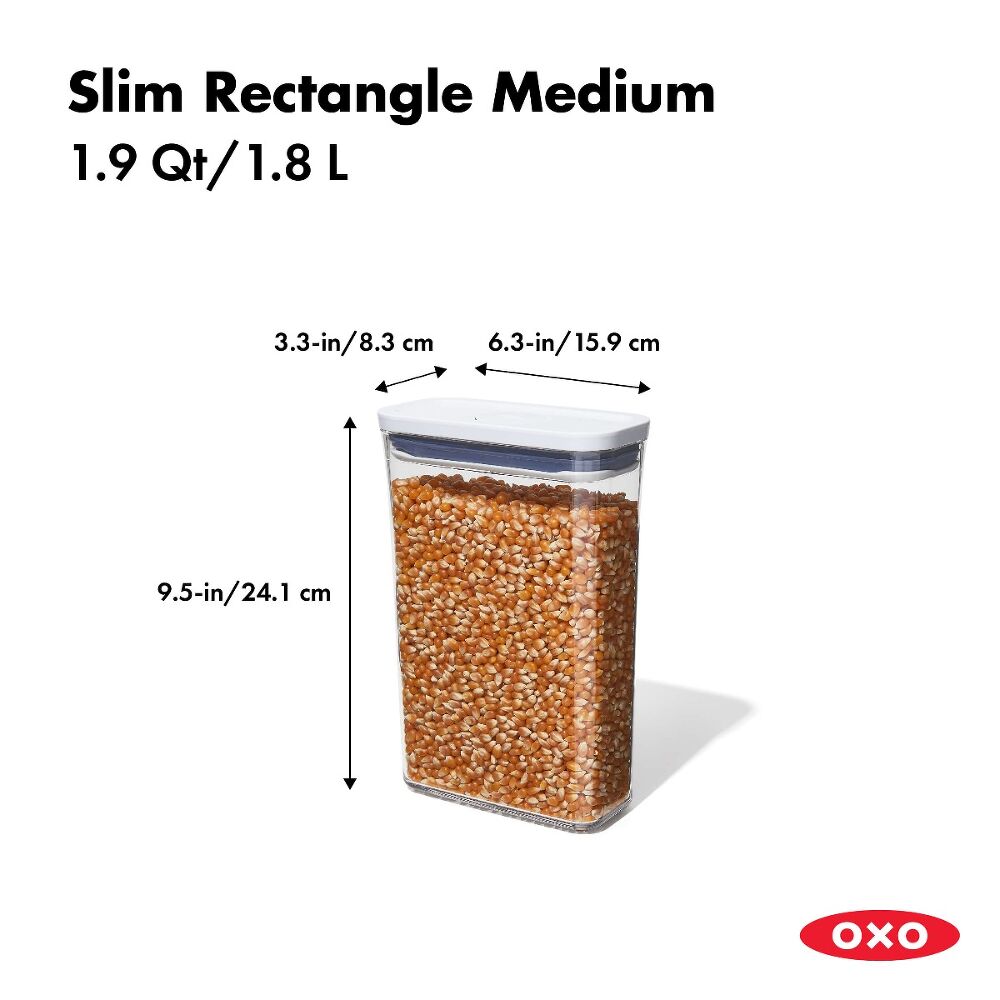 POP Container - Slim Rectangle Medium (1.9 Qt.) A2