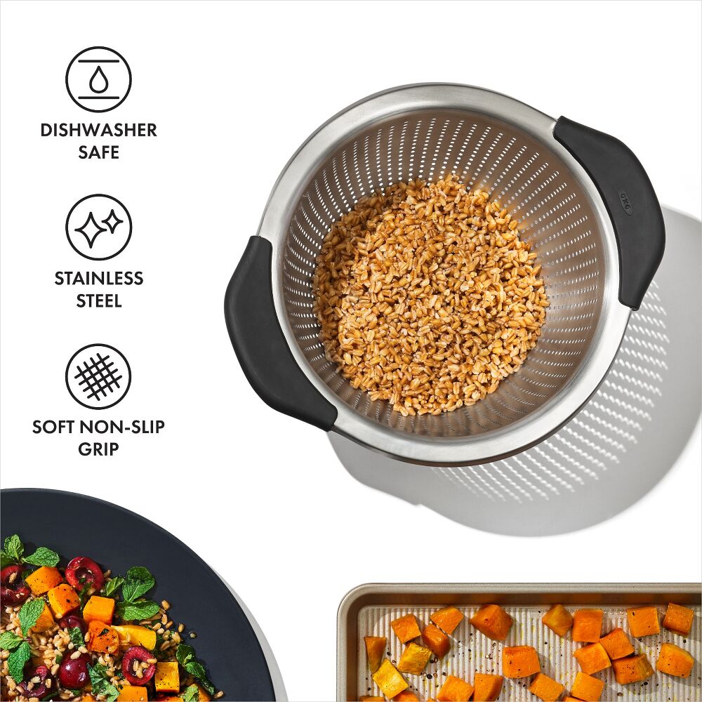 Stainless Steel 3 qt./ 2.8L Colander E1