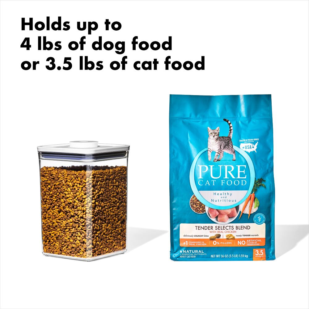 OXO Good Grips Pet POP Container – 4.4 Qt/4.2 L with Scoop B5