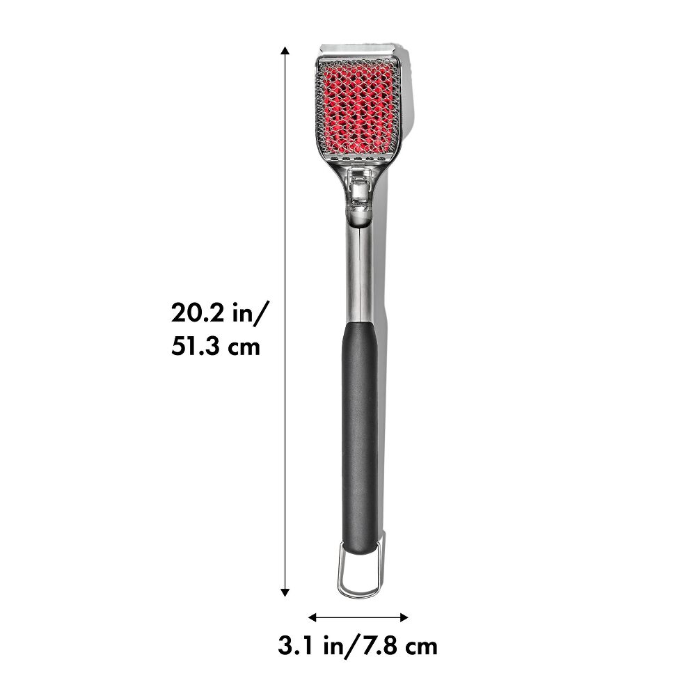 Coiled Grill Brush With Replaceable Head X4