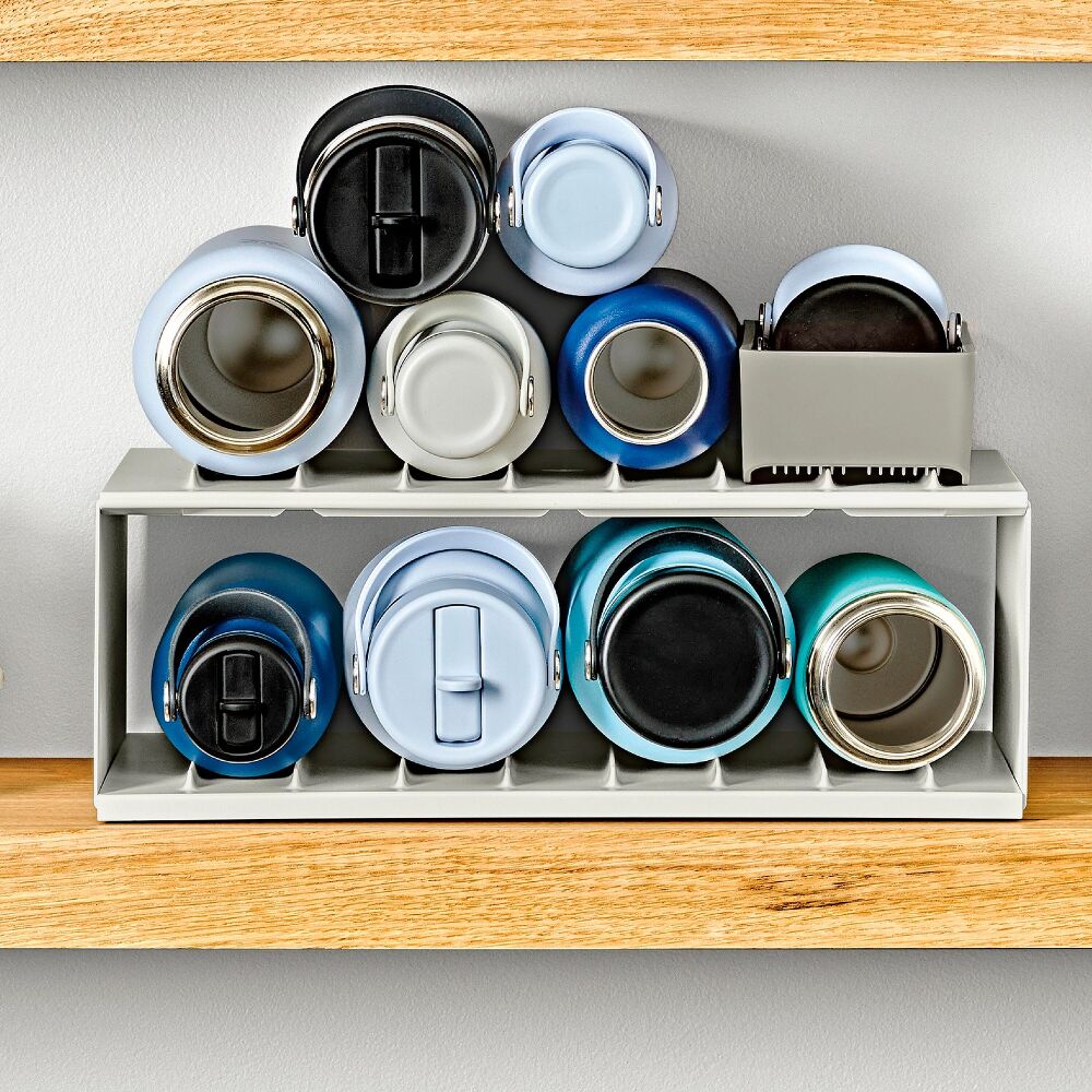 Water Bottle Organizer with Accessory Bin C6