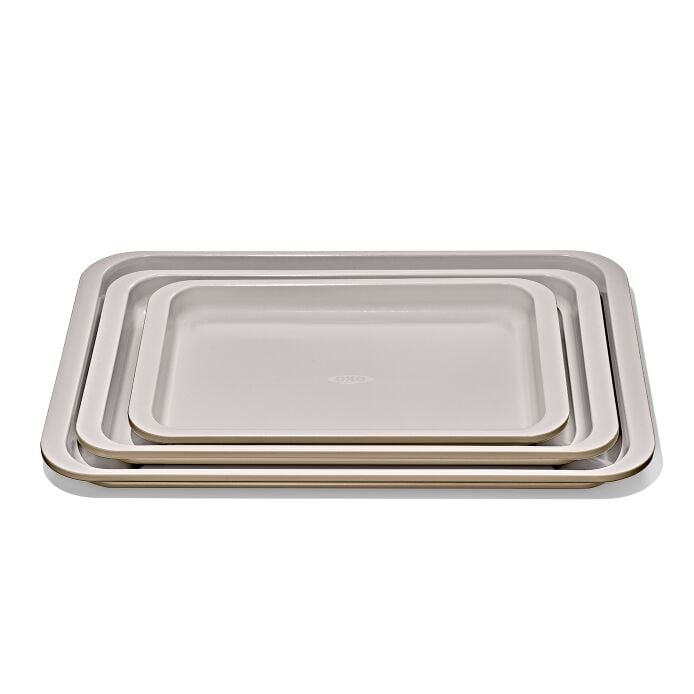 Non-Stick Pro Ceramic Coated Metal Bakeware 3 Pc Set N7