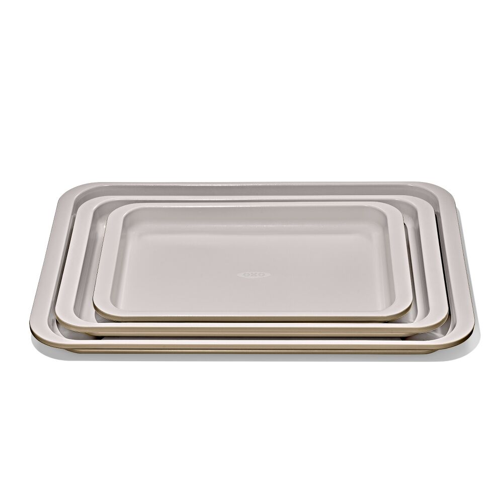 Non-Stick Pro Ceramic Coated Metal Bakeware 3 Pc Set N7