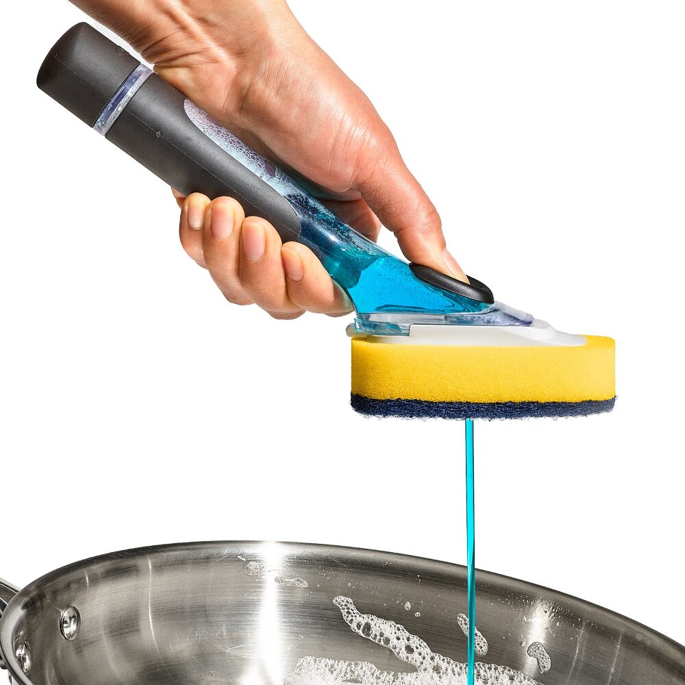 Soap Dispensing Dish Scrub S2