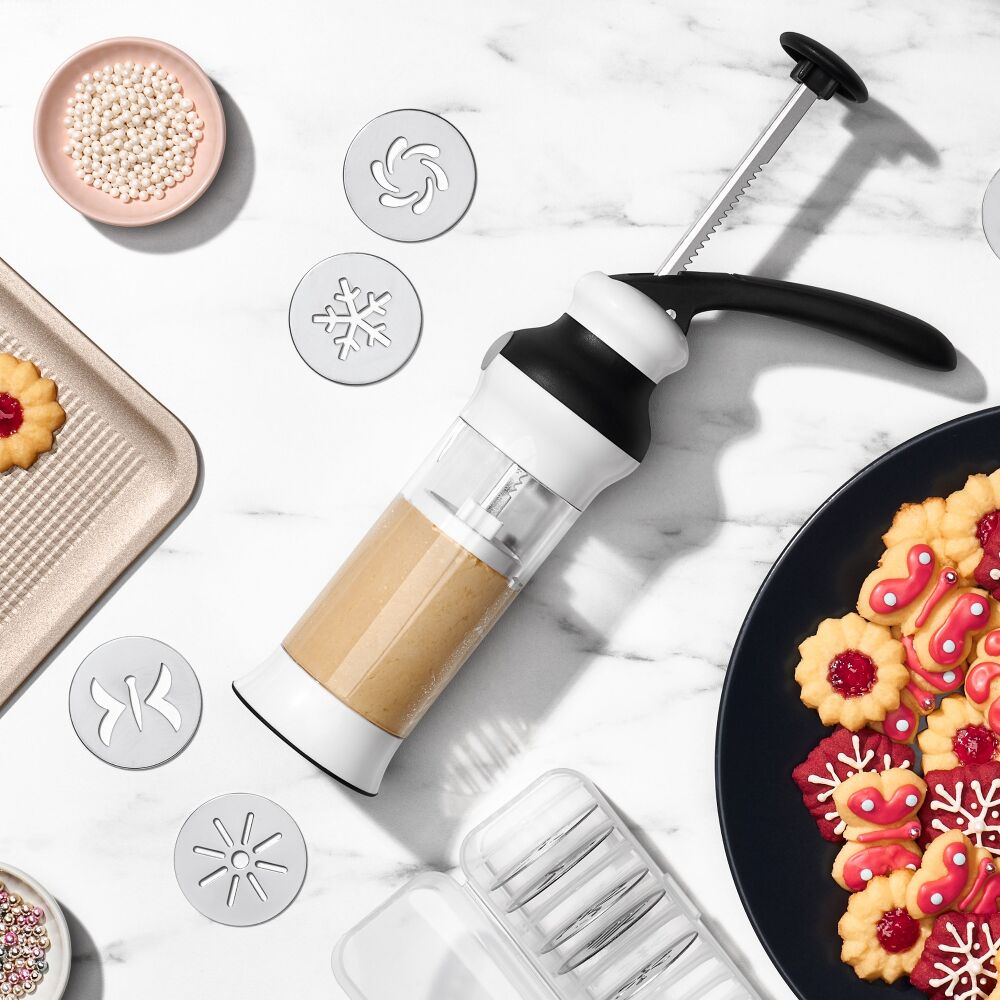 Holiday Cookie Press and Disk Set Bundle O1