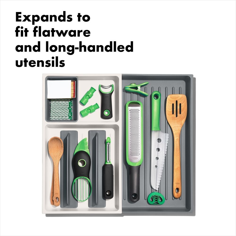 Large Expandable Kitchen Tool Drawer Organizer B0
