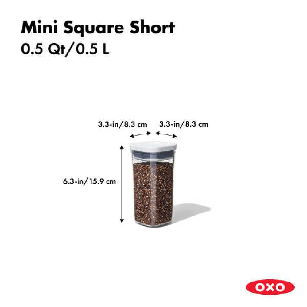 POP Container - Mini Square Short (0.5 Qt.) F8