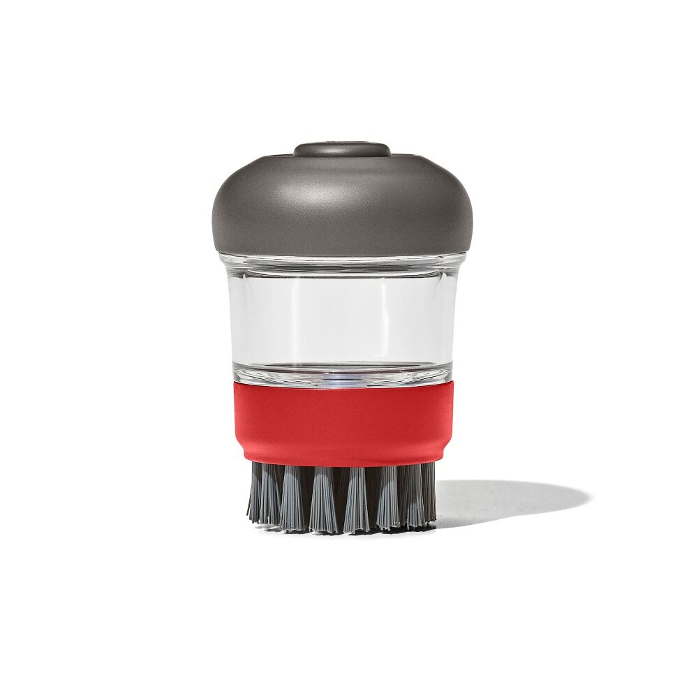 Outdoor Soap Dispensing Dish Brush with Storage Case J8