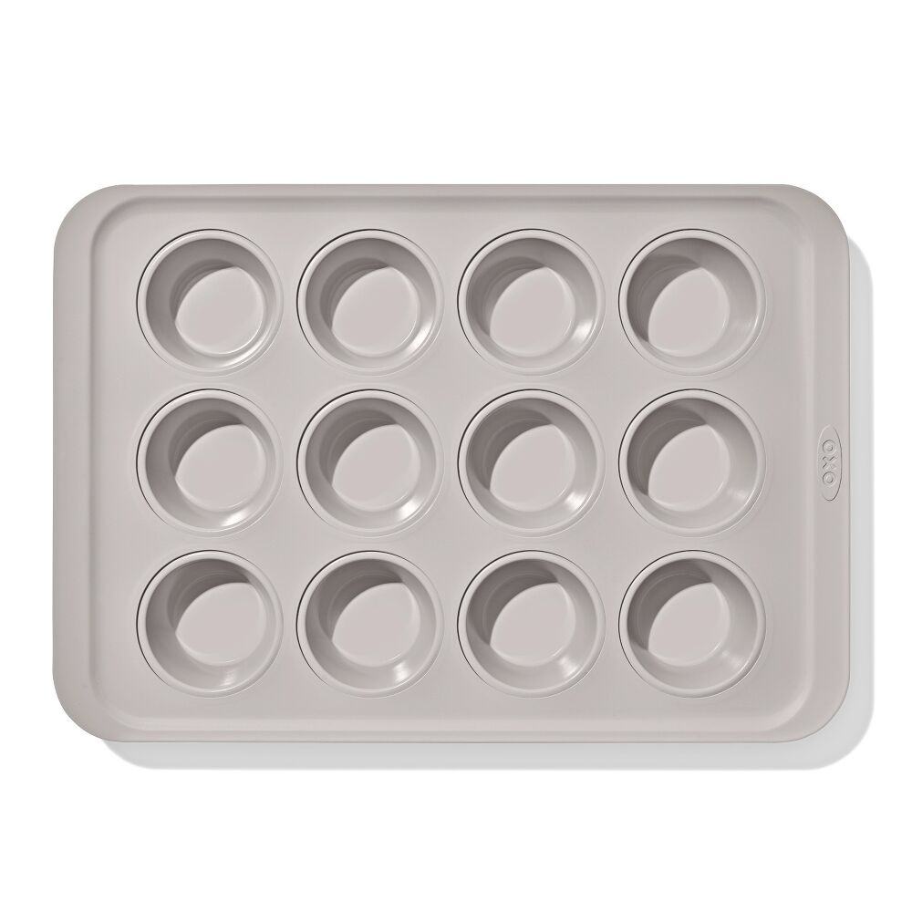 Non-Stick Pro Ceramic Coated Metal Bakeware 12 Cup Muffin Pan K2