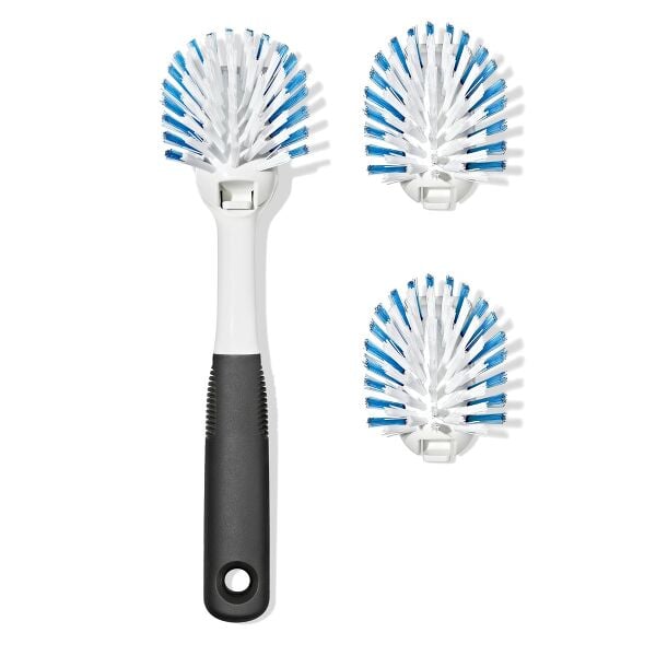 Nylon Bristle Dish Brush with Refills I9
