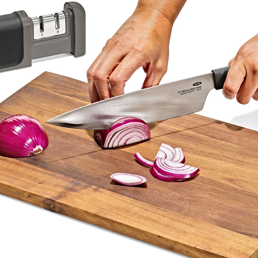 3-Piece Knife & Sharpener Set X4