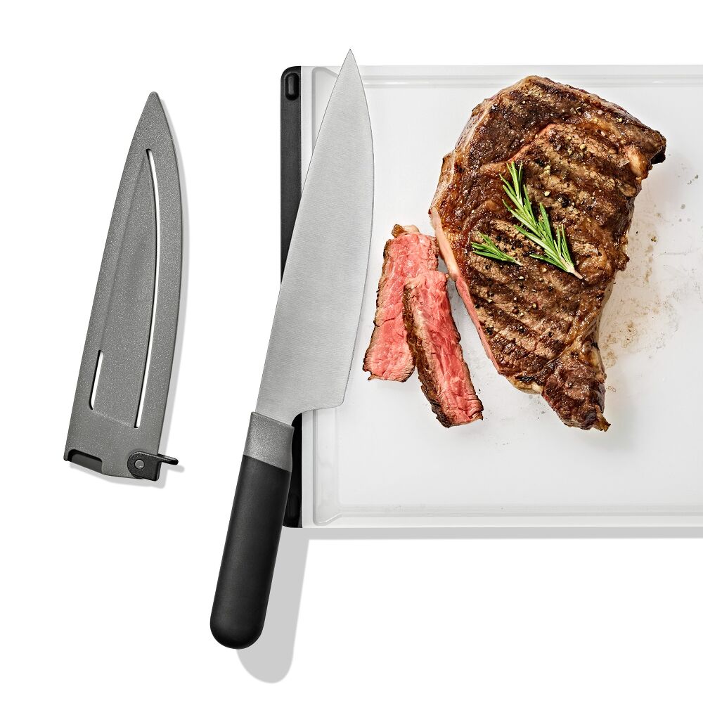 8 in Chefs Knife with Locking Sheath Y4