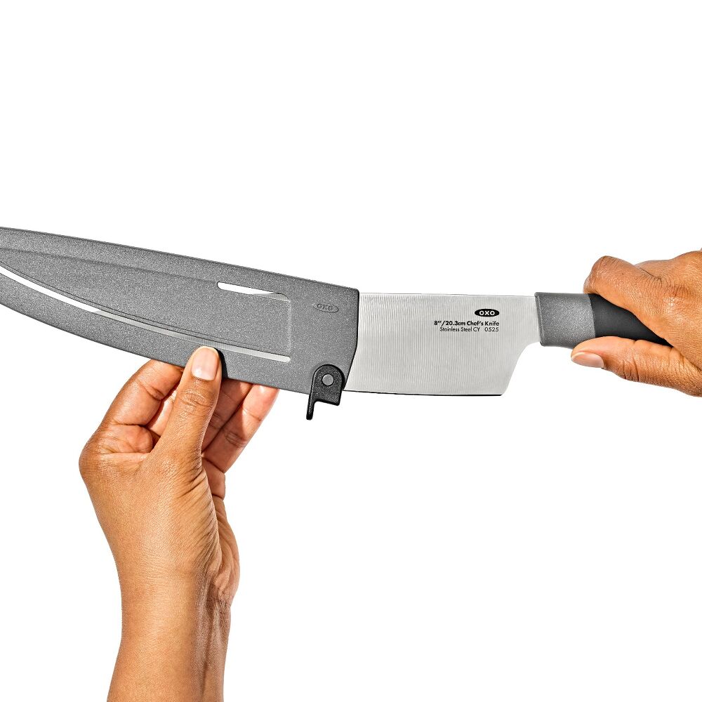 8 in Chefs Knife with Locking Sheath Y4
