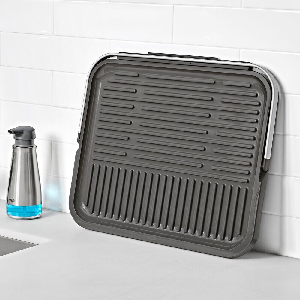 OXO Good Grips Compact Drying Rack with Dish Rest E6
