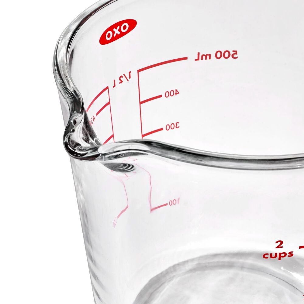 2 Cup Glass Measuring Cup with Lid J2