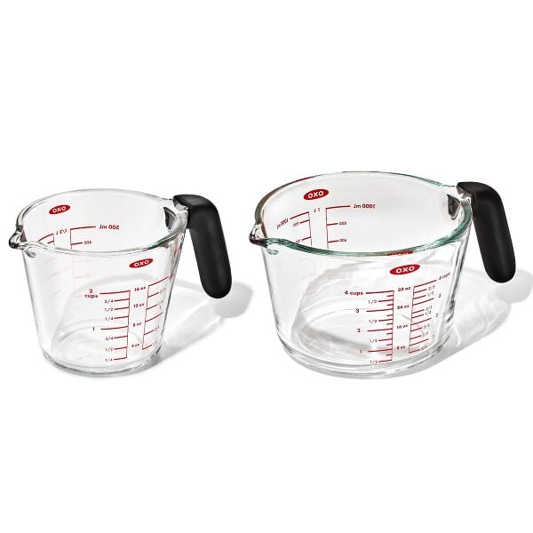 2-Cup and 4-Cup Glass Measuring Cup Set Q7