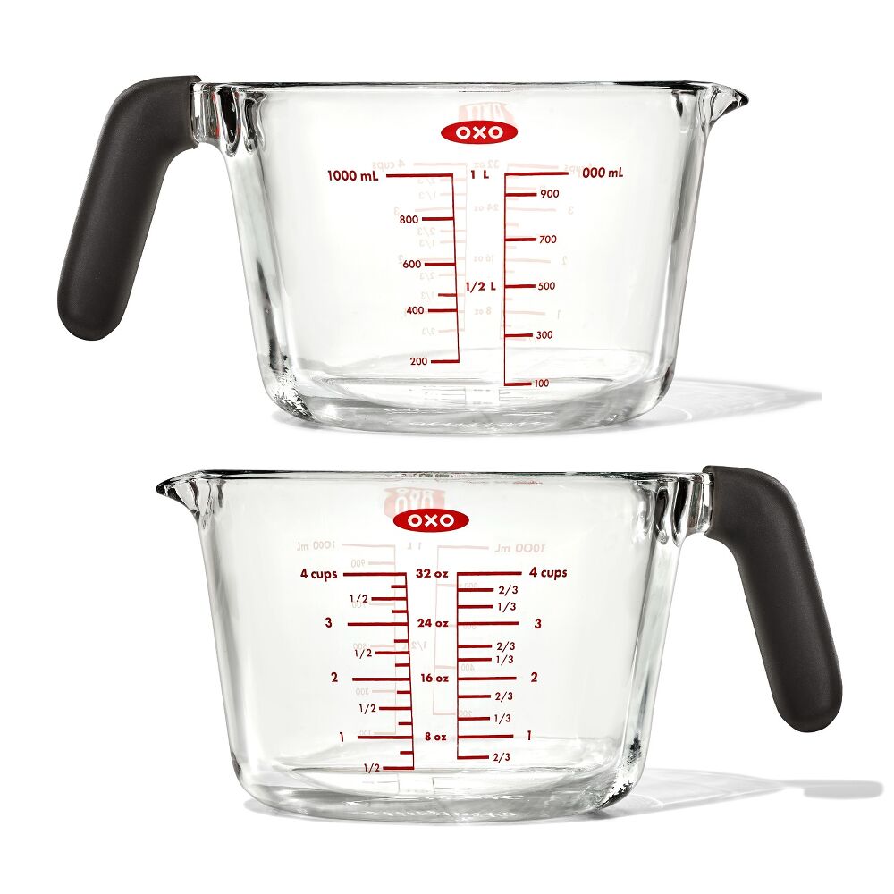 2-Cup and 4-Cup Glass Measuring Cup Set Q7
