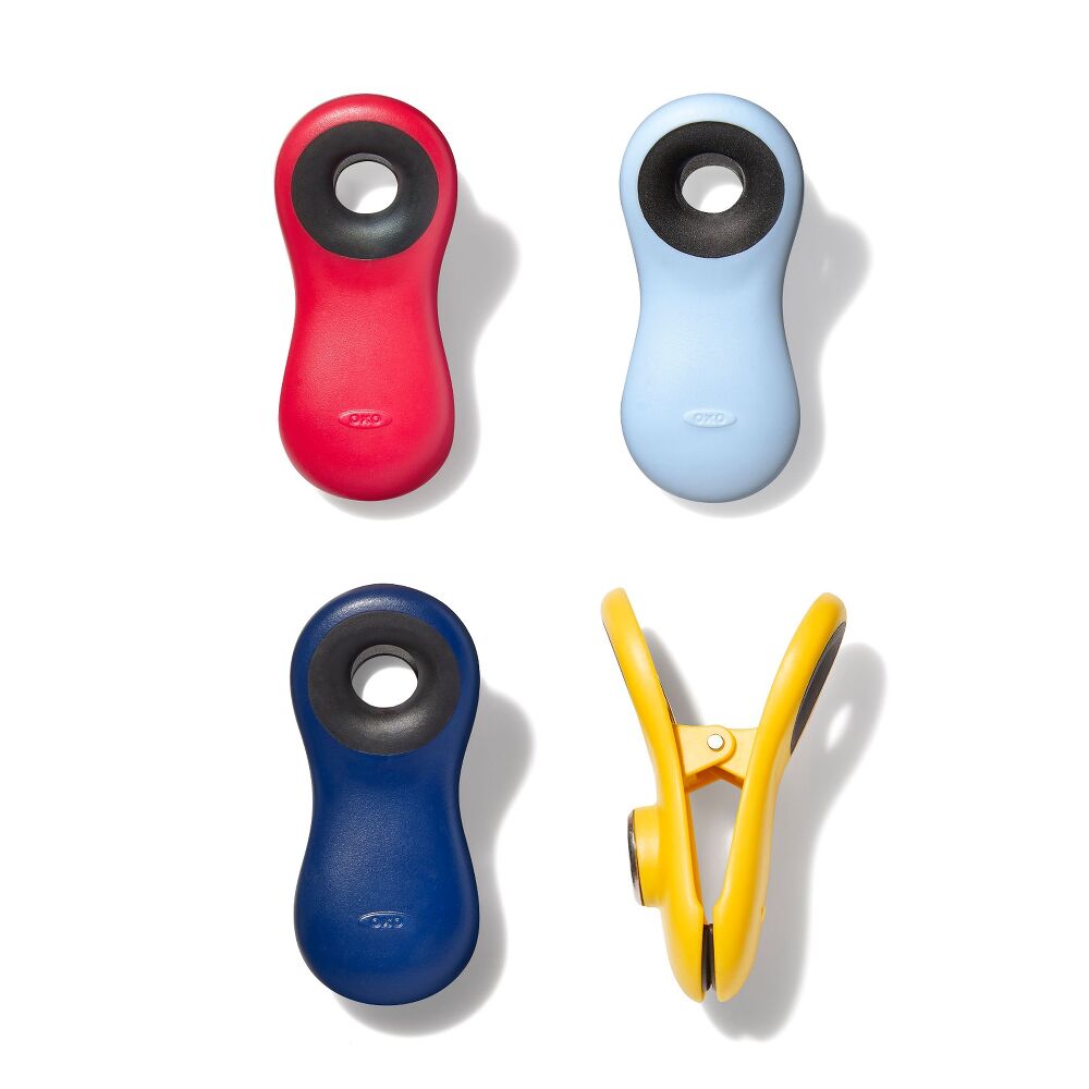 Magnetic All-Purpose Clips - 4-Pack - assorted colors J6