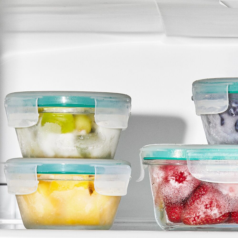 Smart Seal 8-Piece1 Cup Glass Round Container Set W1