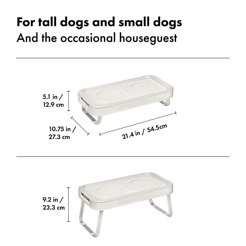 OXO Pet Adjustable Elevated Feeder I0