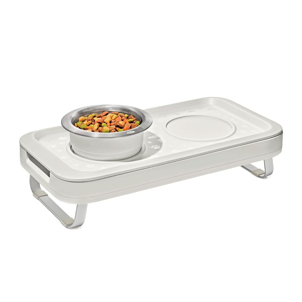 OXO Pet Adjustable Elevated Feeder I0