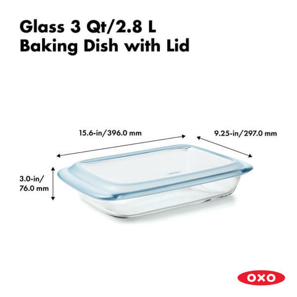 Glass Baking Dish with Lid (3.0 Qt) N9