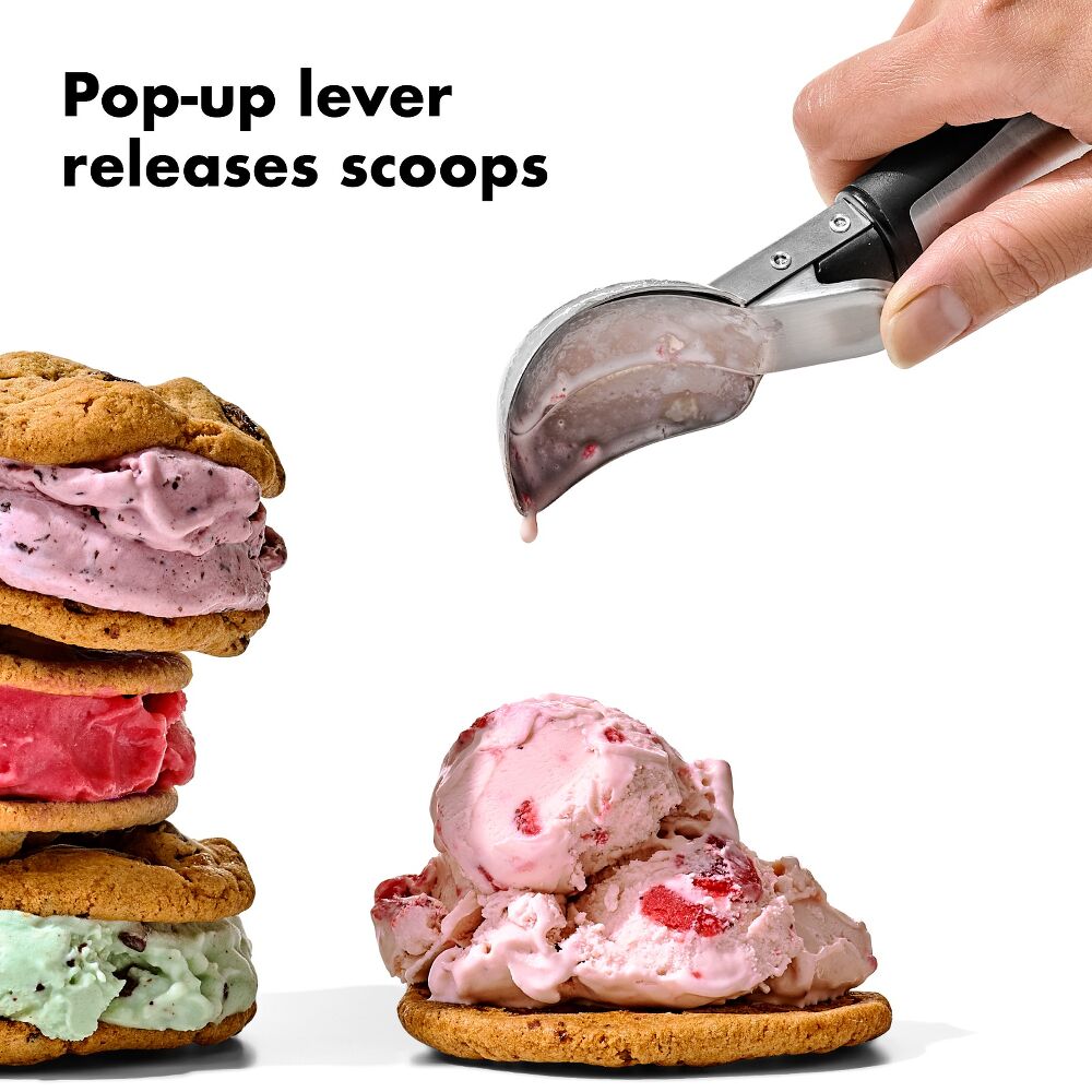 Steel Lever Ice Cream Scoop T6