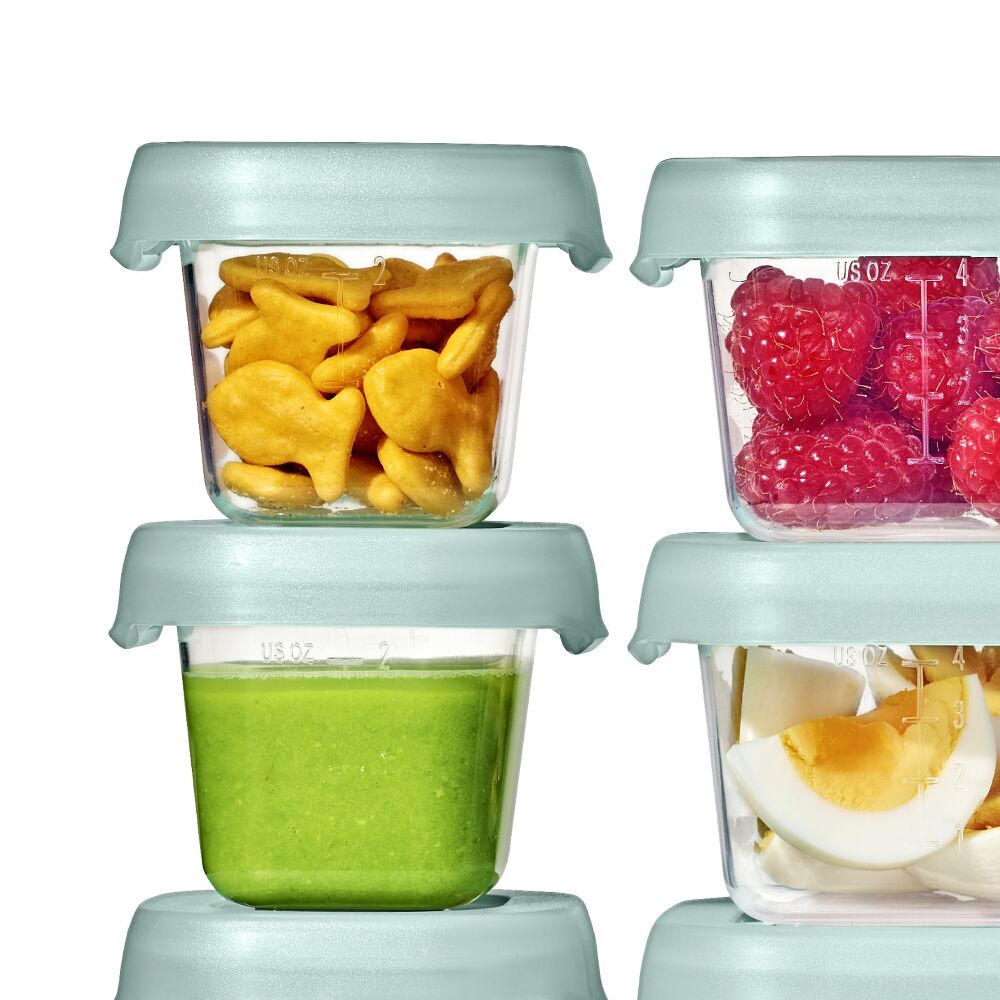 12-Piece Baby Blocks Food Storage Container Set - Opal S6