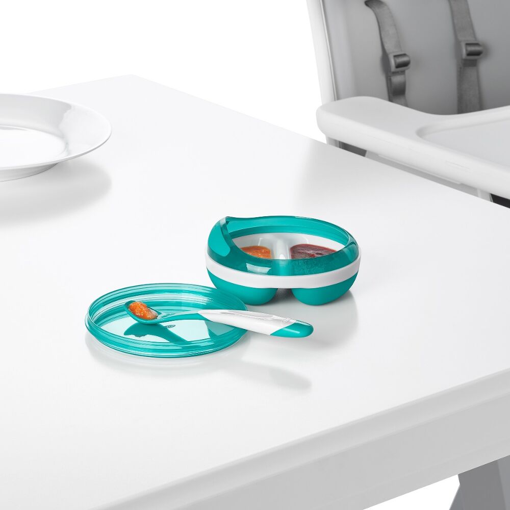 Divided Feeding Dish with Removable Ring H1