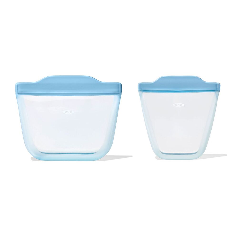 Tot Silicone Reusable Bag - 2-Piece Stand-Up Cup Set I8