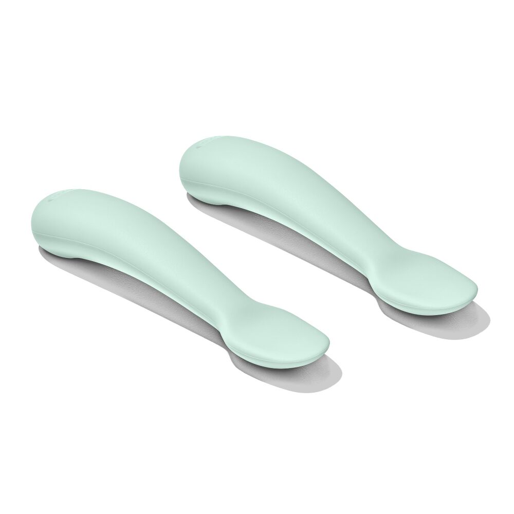 Textured Suction Plate & Spoons Set – 3-Piece L3