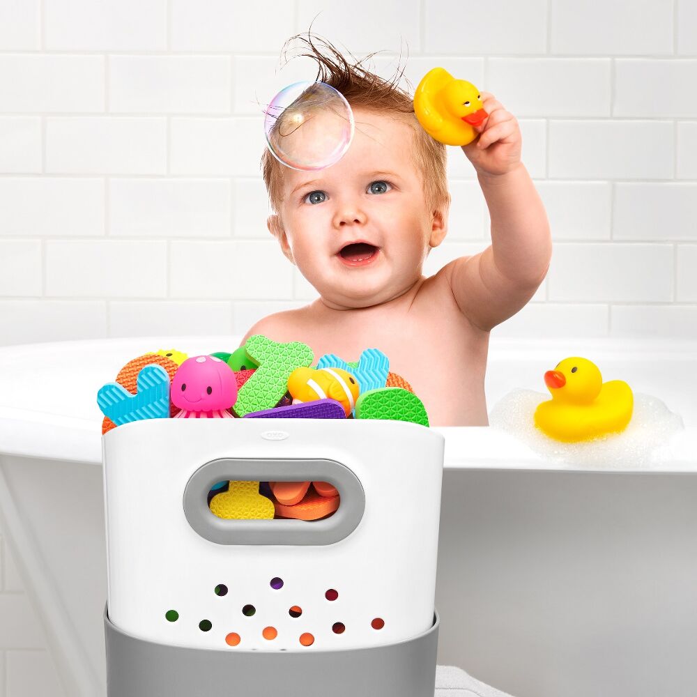 Stand Up Bath Toy Bin E1