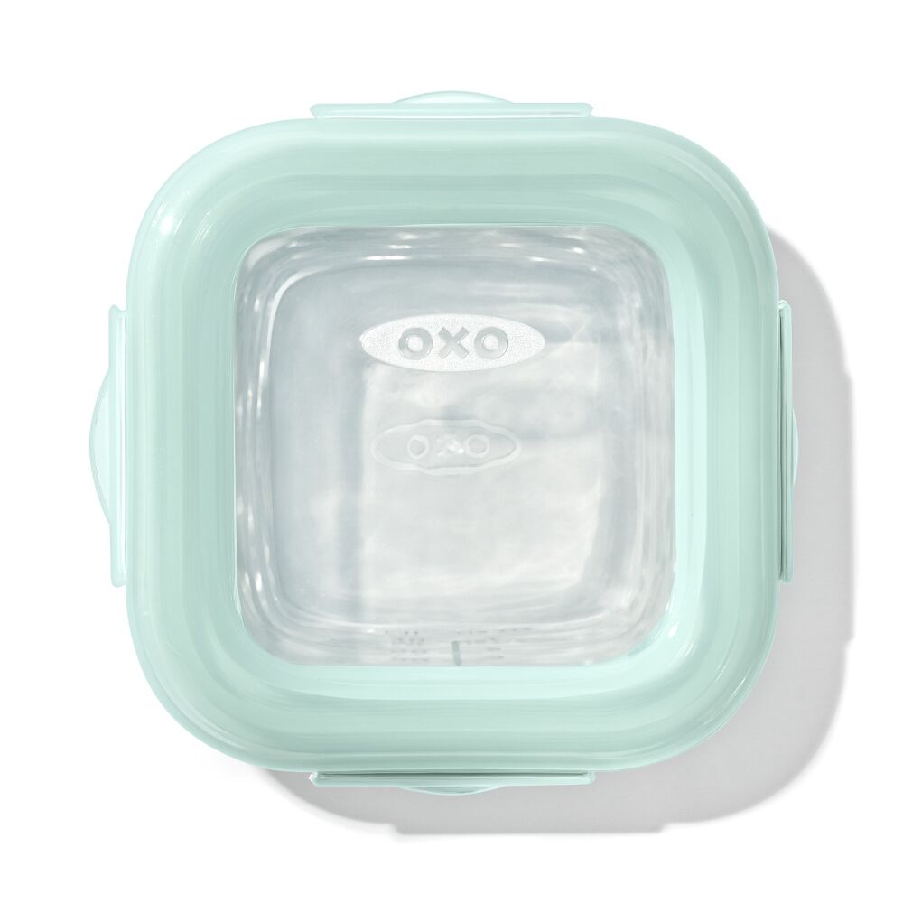 Glass Baby Blocks Food Storage Containers (4 oz) - Opal Q0