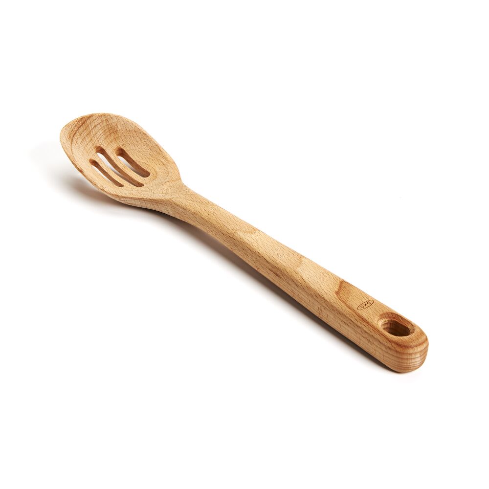 Wooden Slotted Spoon P1