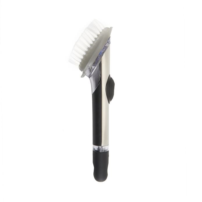 Steel Soap Dispensing Dish Brush T8