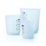 3 Piece Squeeze & Pour Silicone Measuring Cup Set X2