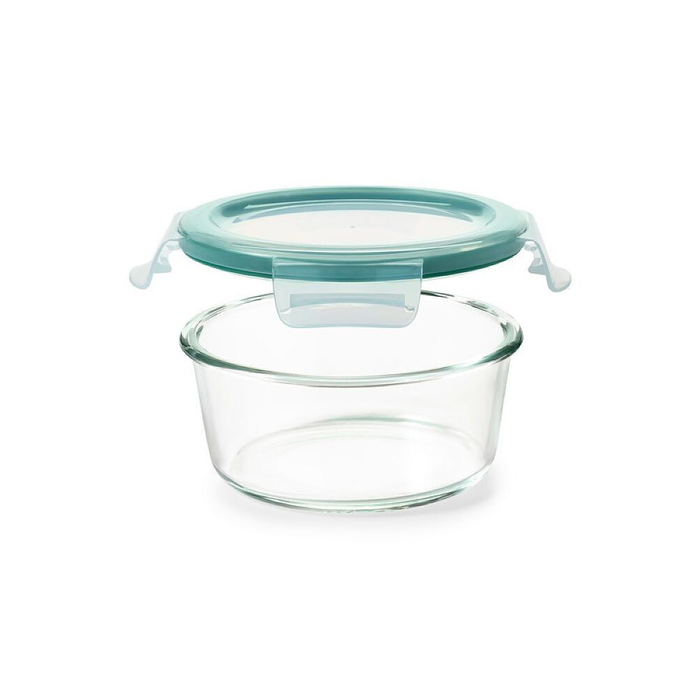 OXO Good Grips 4 Cup Smart Seal Glass Round Container X2